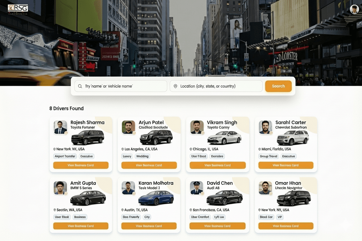 RSG Drivers Directory Interface