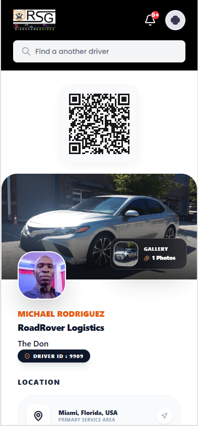 Driver Profile Preview